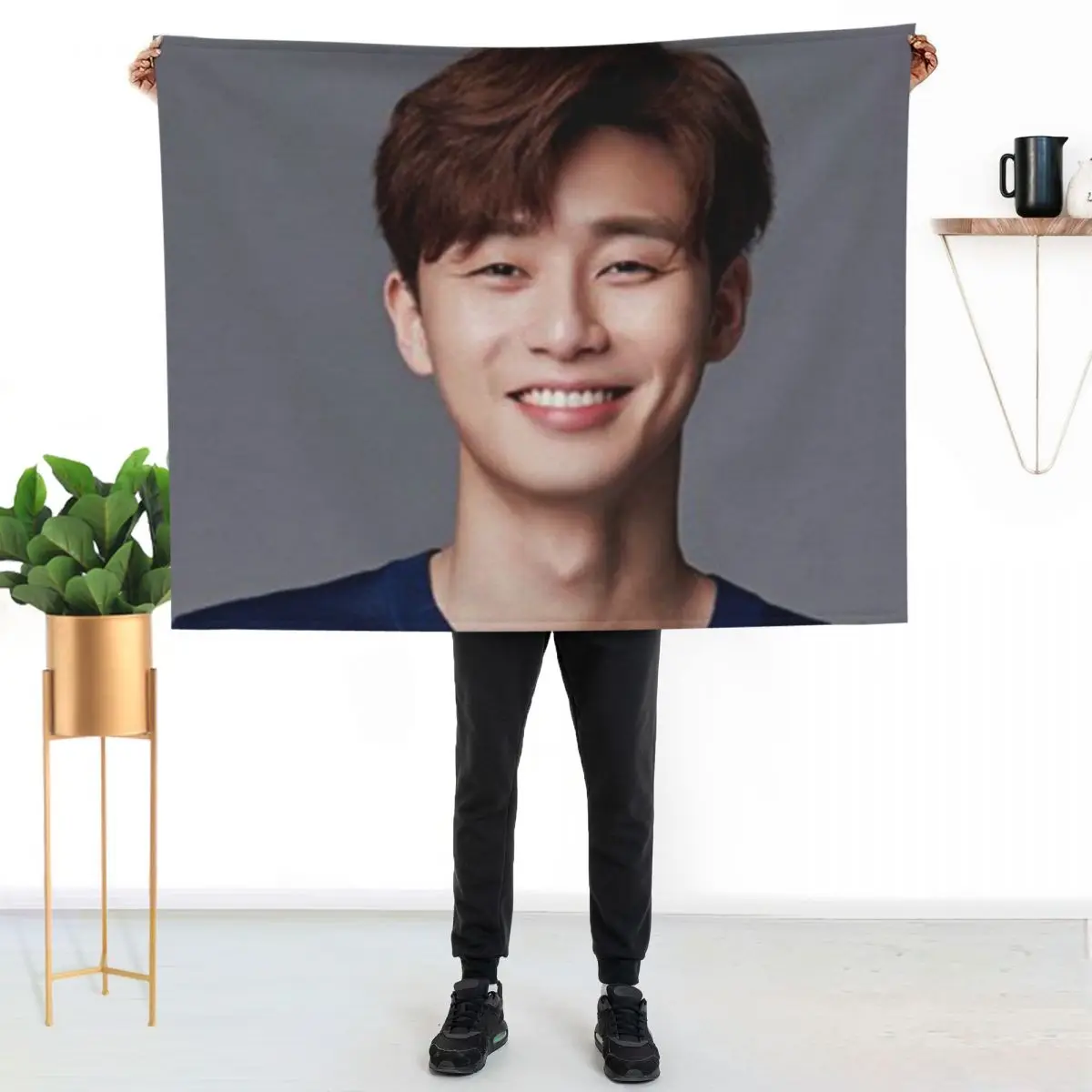 

Park Seo Joon Throw Blanket Easy Care Comfortable Blanket for Couch