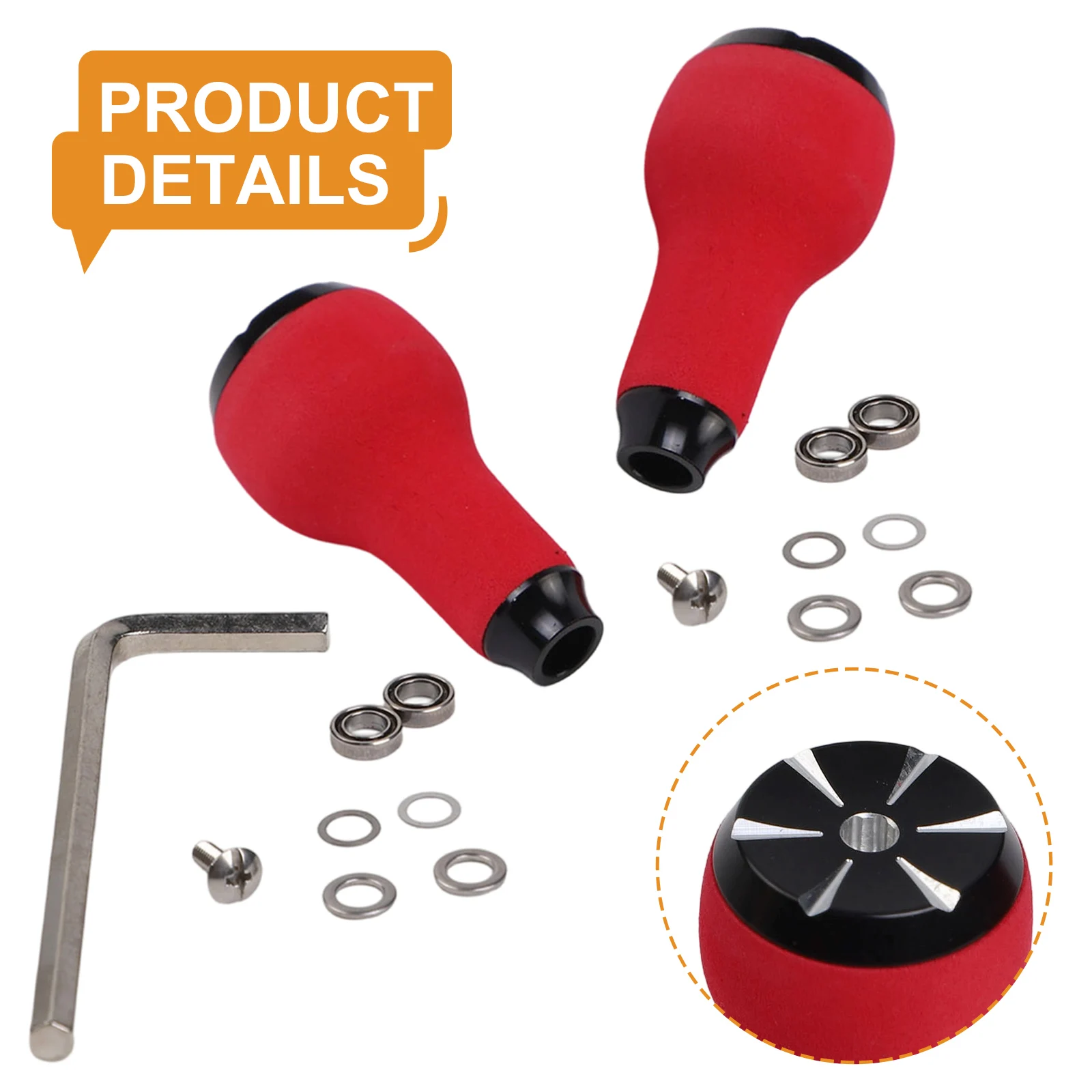 1/2 Kit Angelrollen-Griffknopf FÜR DAIWA DIY Modifizierte Spinn-/Casting-Angelrollen-Griffknöpfe Angelrollen-Zubehör