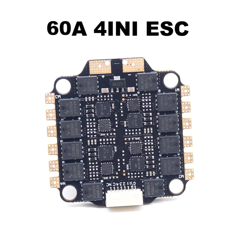 2X 4INI 60A ESC مجلس دعم 3-6S فرش السيارات دعم Dshot300 600/Multishot/Oneshot FPV UAV F4 التحكم في الطيران