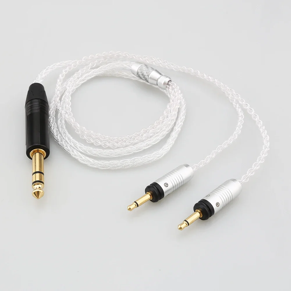 High Quality HIFI 8 Core 99% 7n Pure Silver Earphone Cable For Focal Clear Elear Elex Elegia Stellia Celestee Radiance