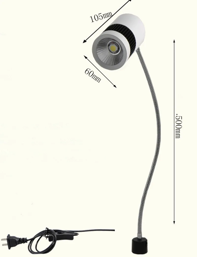 Imagem -05 - Cnc Punch Milling Machine Lamp Led Work Light Ímã Mangueira Lâmpada Torno Lâmpada 12w 220v 24v