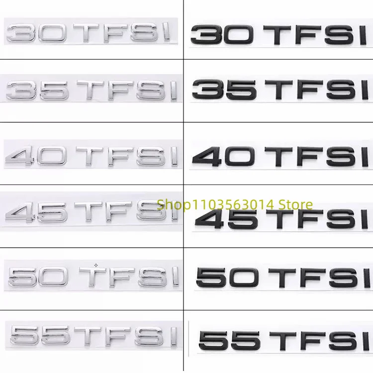

3D буквы и цифры, эмблема для Q7 40TFSI 45TFSI 50TFSI 3,0TDI 35TDI 4,2TDI 45TDI, крышка багажника автомобиля, табличка с именем, наклейка