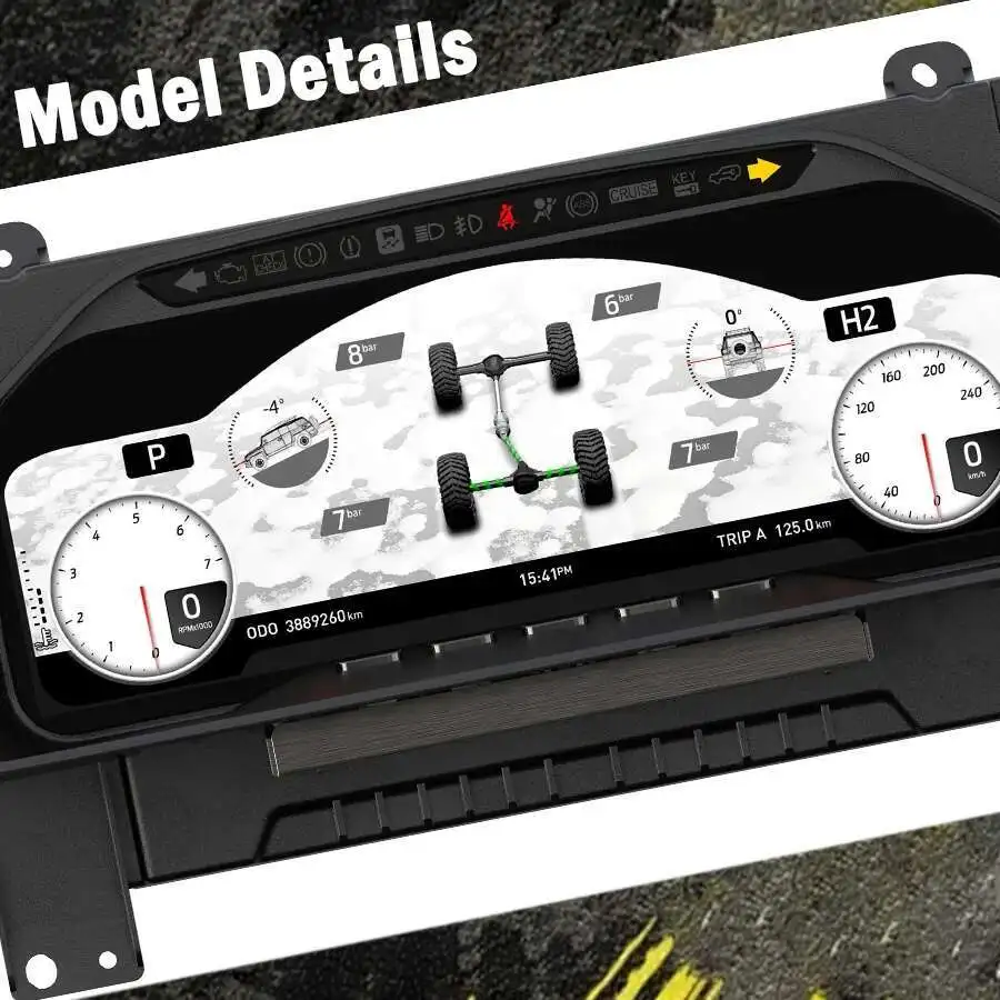 New Car LCD Instrument For Toyota Land Cruiser 70 75 76 Lc70 LC75 LC76 Speedometer Instrument Cluster Upgrade Smart Cluster