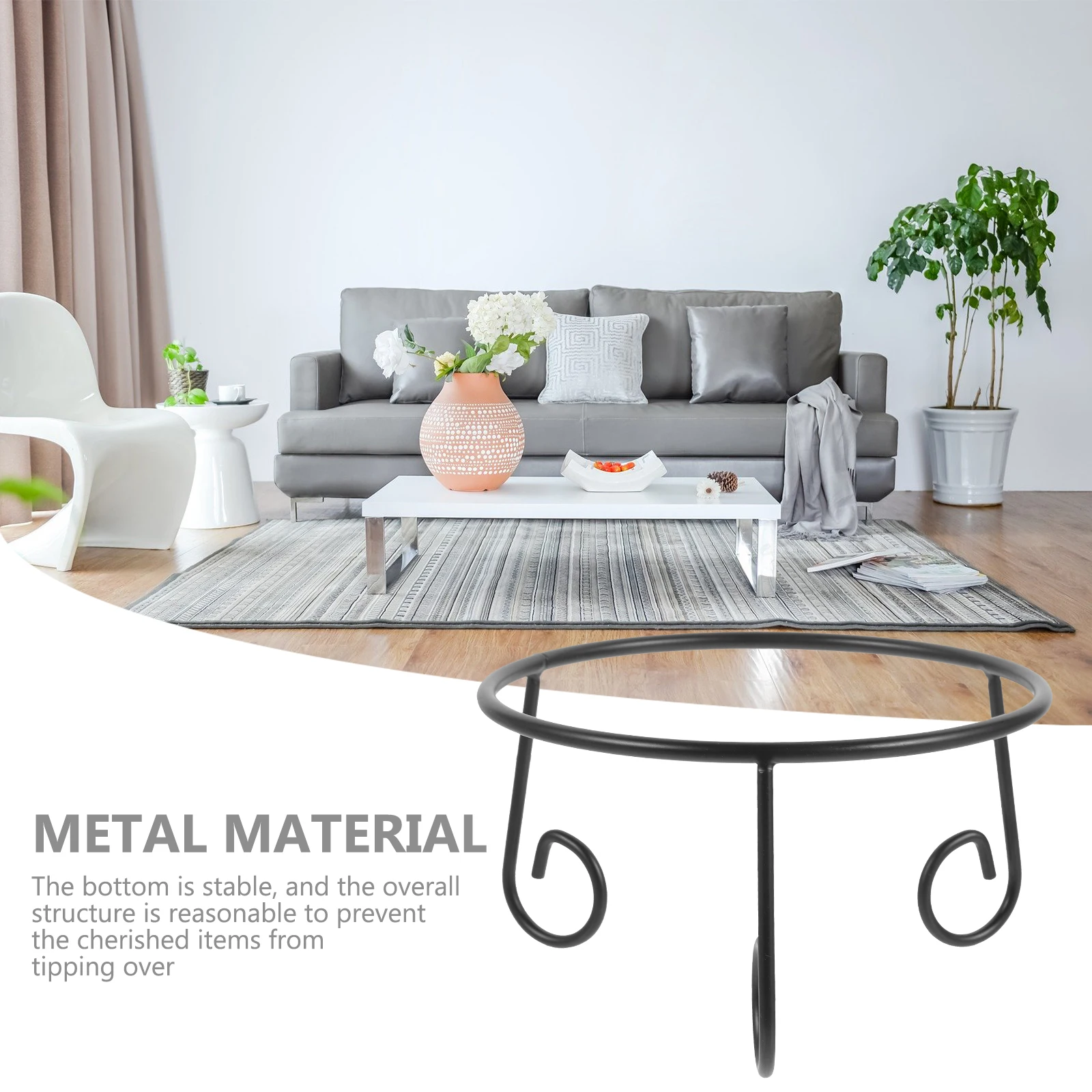 

Durable Metal Gazing Ball Bracket Round Object Display Stand For Globes Crystals Stones Glass Bowls