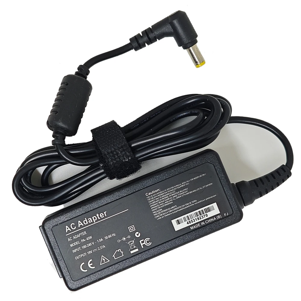 45W 19V 2.37A 5.5*1.7MM  Laptop Adapter Charger For Acer Aspire 3 A314-31 A515-51-3509 E5-573-516D Notebook Power