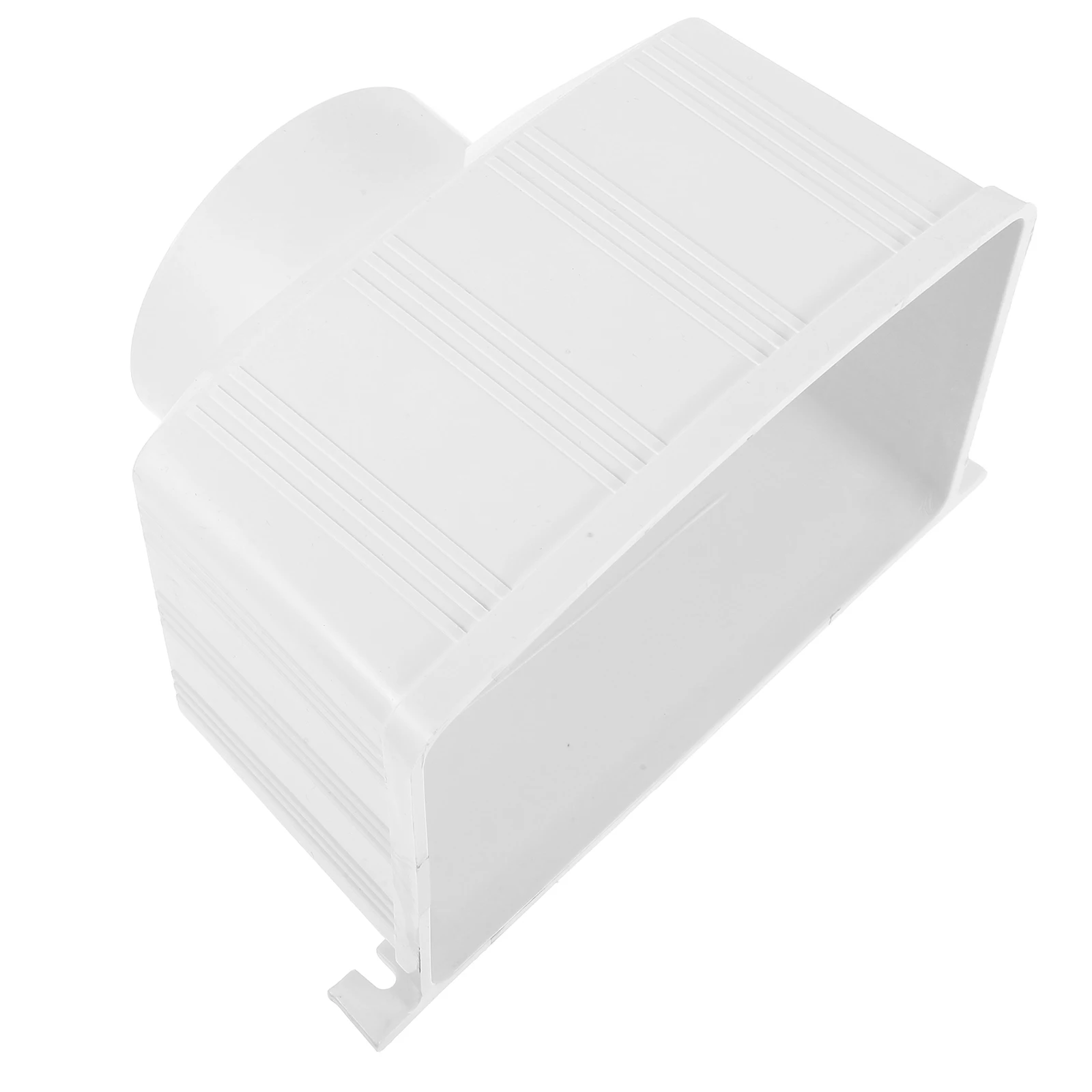 

Rectangular PVC Downspout Efficient Rainwater Diverter for Villas Gutter Accessory Rainwater Collection System Drainage