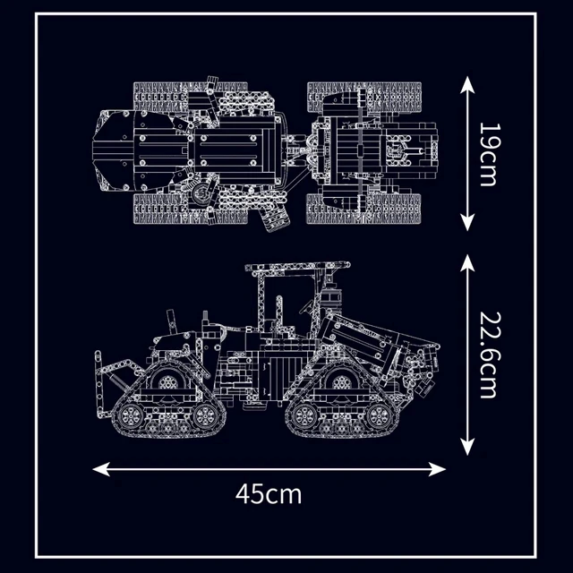 Mold King 18020 Technical RC Crawler Tractor Building Block All Terrain aring Truck Model Toys for Kids Boys regalo di natale