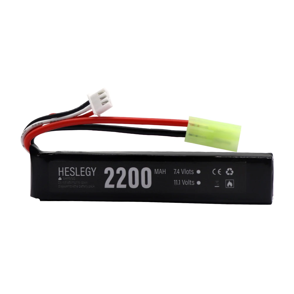 7.4v 2200mAh bateria Lipo do części pistoletu wody 2S 7.4V bateria do pistoletu pneumatycznego Mini Airsoft BB zabawki elektryczne pistoletów Tamiya