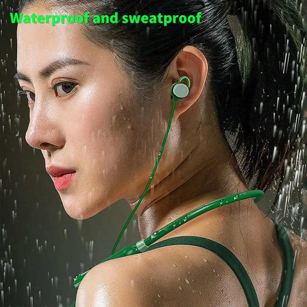 Useful Wireless Headset 2000mAh Bluetooth-compatible 5.3 Type-C Charging Port Wireless Earbud for Sports