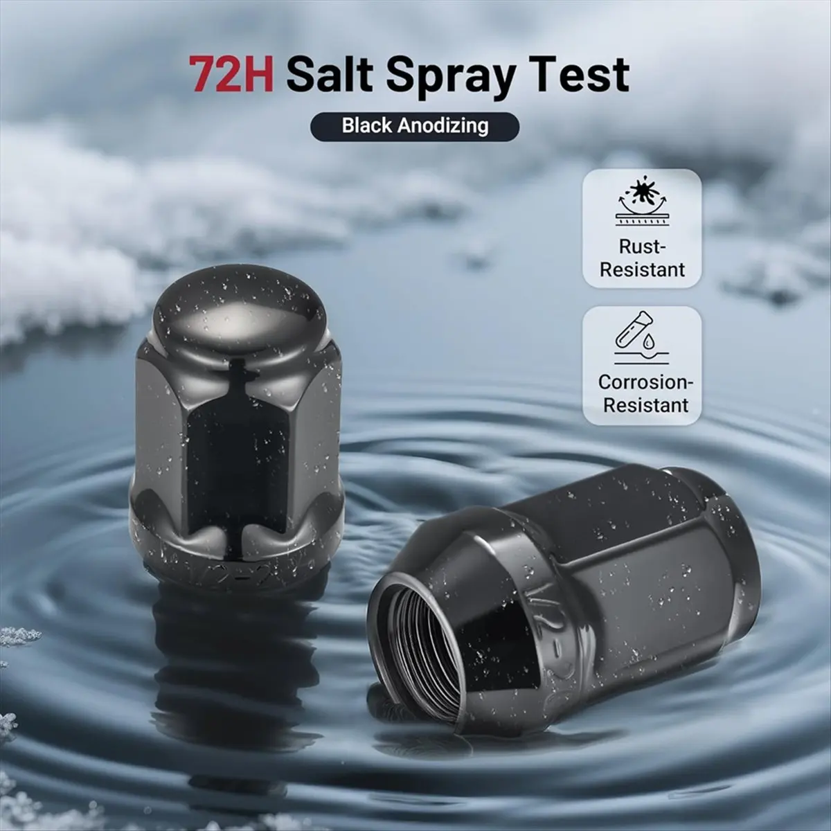 STOCK-20pcs 1/2in-20 Lug Nut Set, Closed End Raised Wheel Lug Nuts,Wheel Nuts for Part Number Wheels A