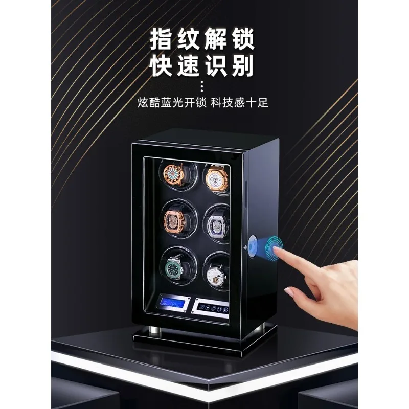 Fingerprint lock  meter box watch automatic mechanical watch  crank meter rotary meter for home use