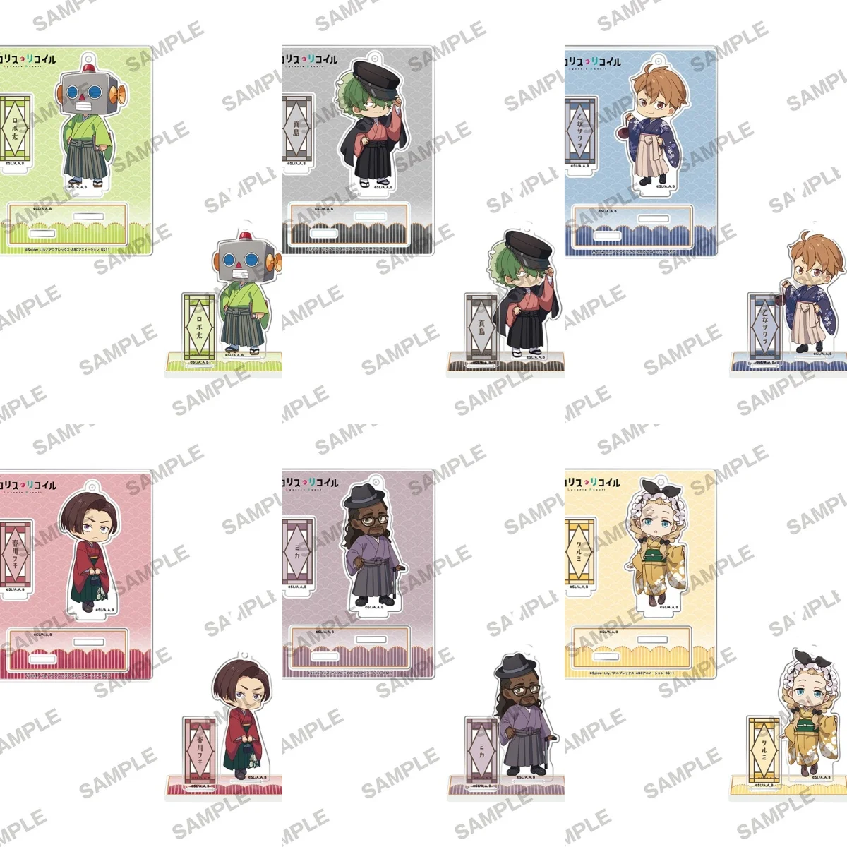 10CM Lycoris Recoil Keychain Stand Model Characters Ornament Accessories Good Birthday Collection Gifts
