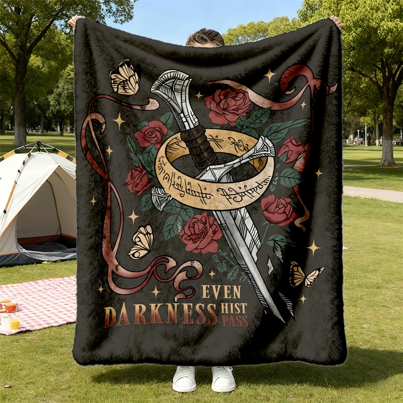 Nesta The Valkyrie Flannel Blanket, Nothing Can Break Me Cozy Blanket