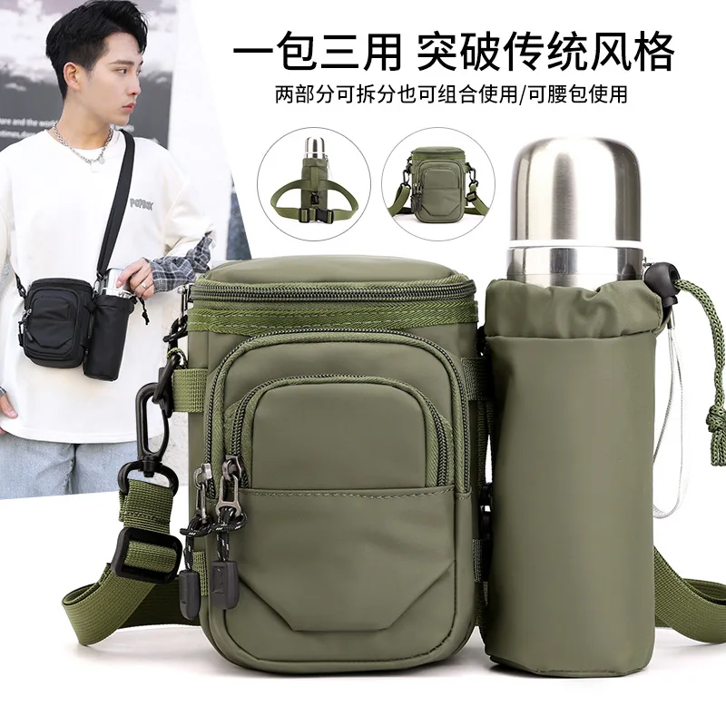 Outdoor waist bag multi-function kettle storage men and women running waist bag riding belt diagonal cross bag