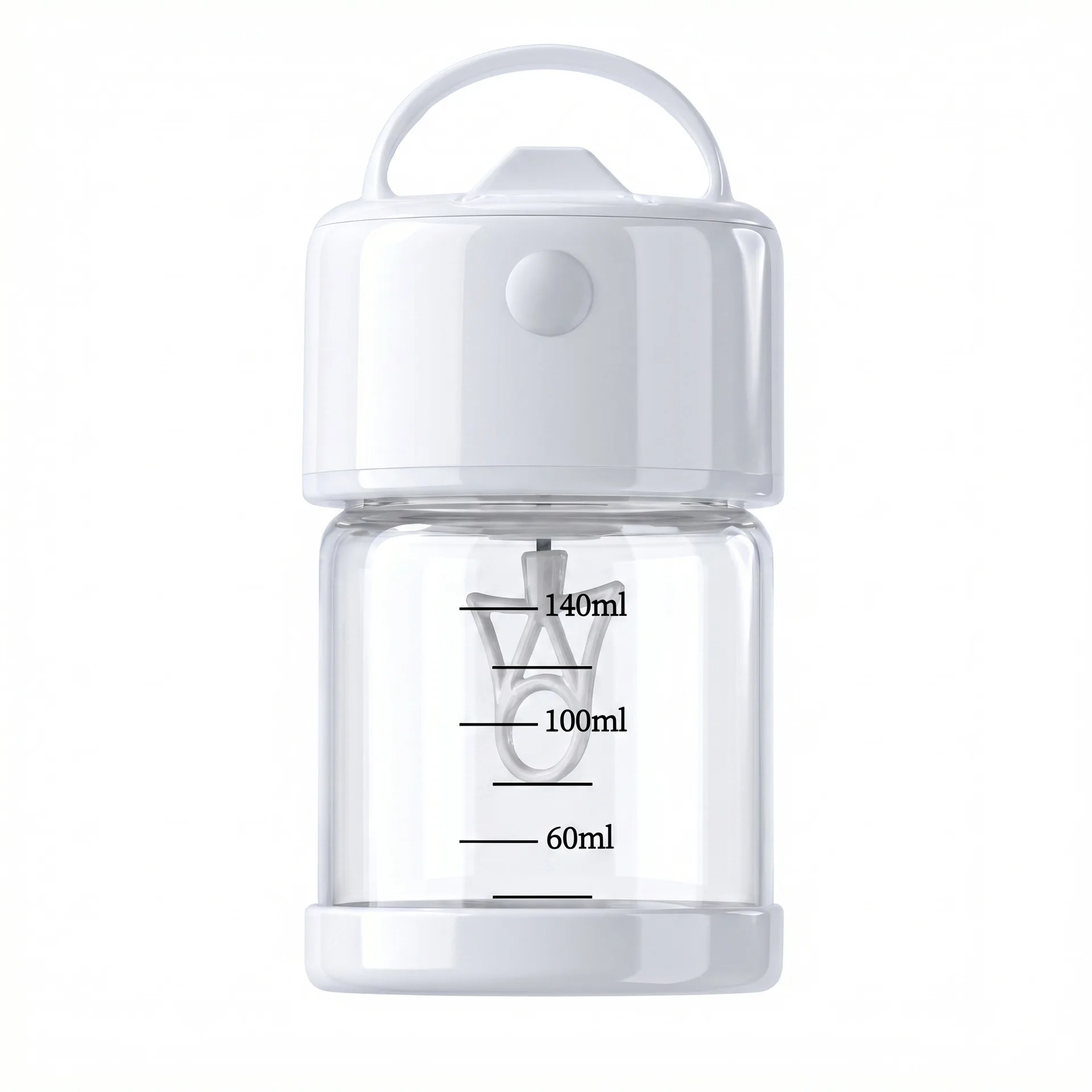 YFY Small Capacity Protein Powder Milkshake Shaker Cup Mini Portable Heat-resistant Glass Milk Powder Automatic Mixing Cup