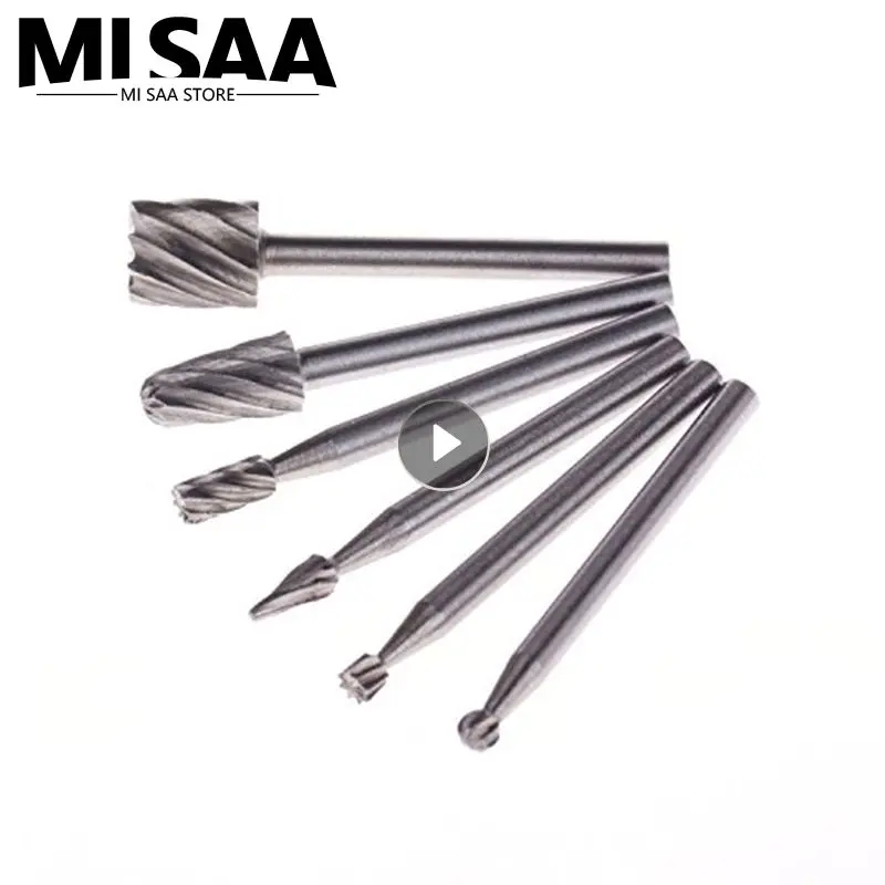 Conjunto de brocas do roteador de roteamento HSS, Ferramenta Dremel Carbide Rotary Burrs, Arquivo cortador rotativo, Rotary Cutter Bits Set Metal