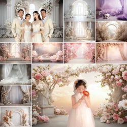 MOON.QG Arch Backdrop Wedding Decoration Party Curtains Flower Birthday Girl Portrait Photography Background Photozone Photocall