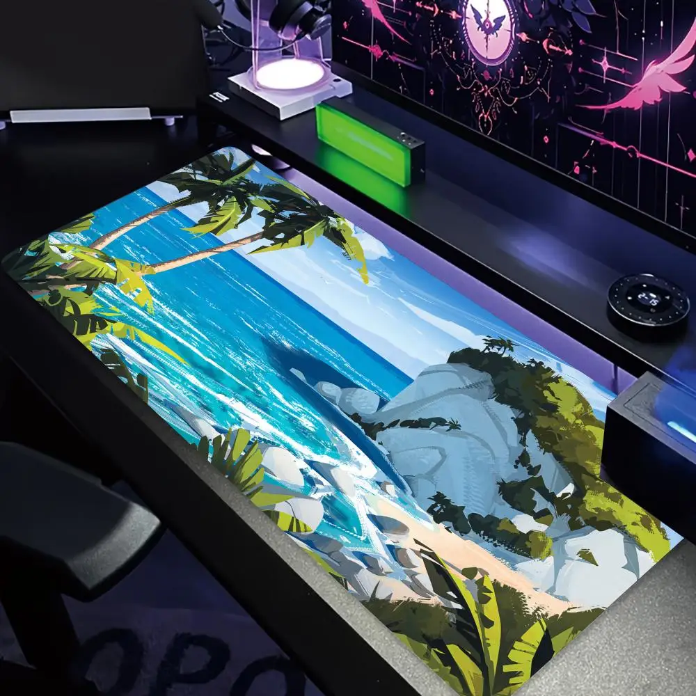 ilha-tropical-paisagem-design-grande-mouse-pad-tapete-de-mesa-gaming-pad-pc-acessorios-teclado-do-computador-mouse-pads-tapete-de-escritorio