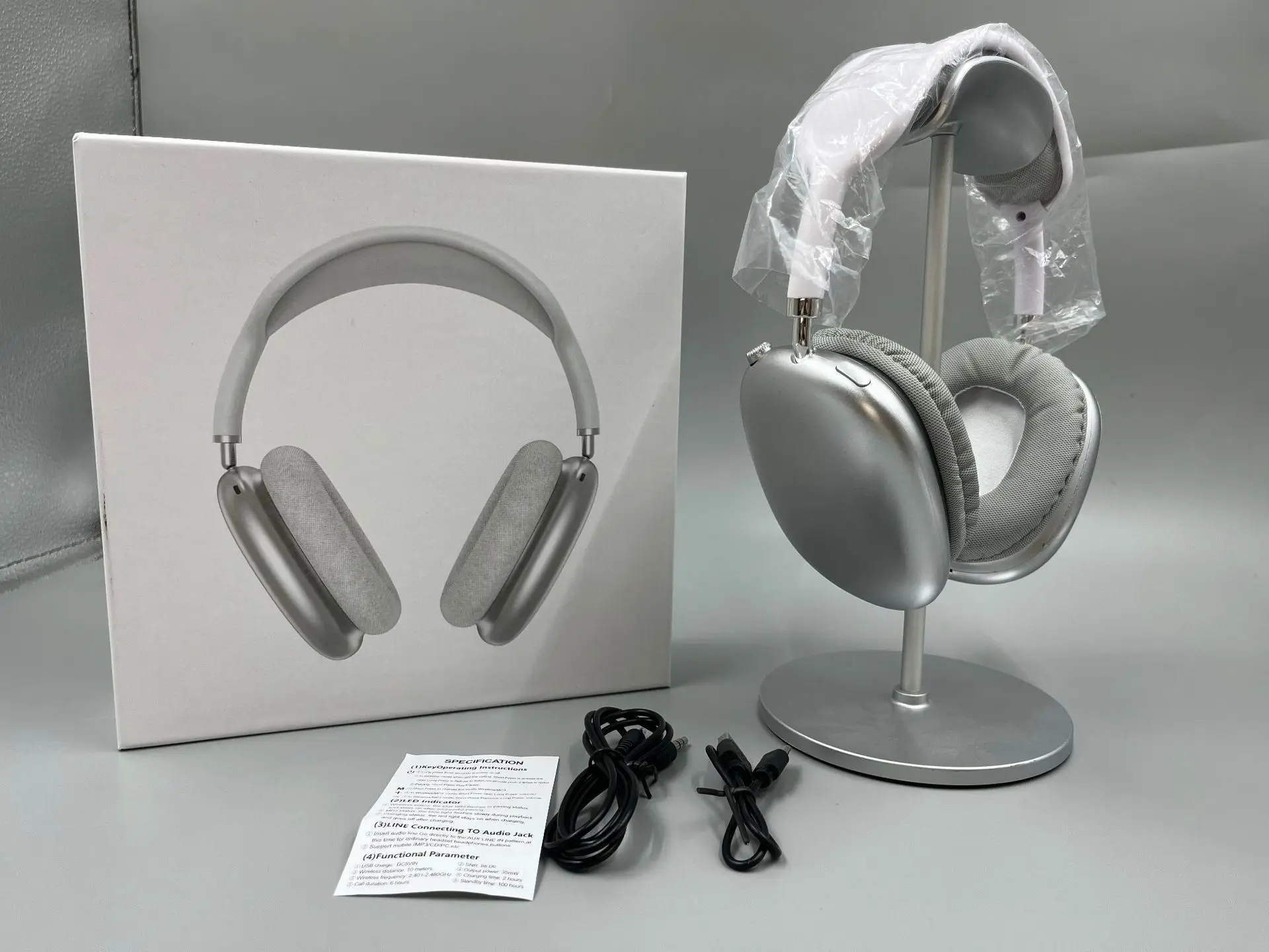 

P9 Head mounted Bluetooth Earphones Bow Cotton Strap Leather Bag Wireless Music Earphones No In Ear Sports Pop up Window