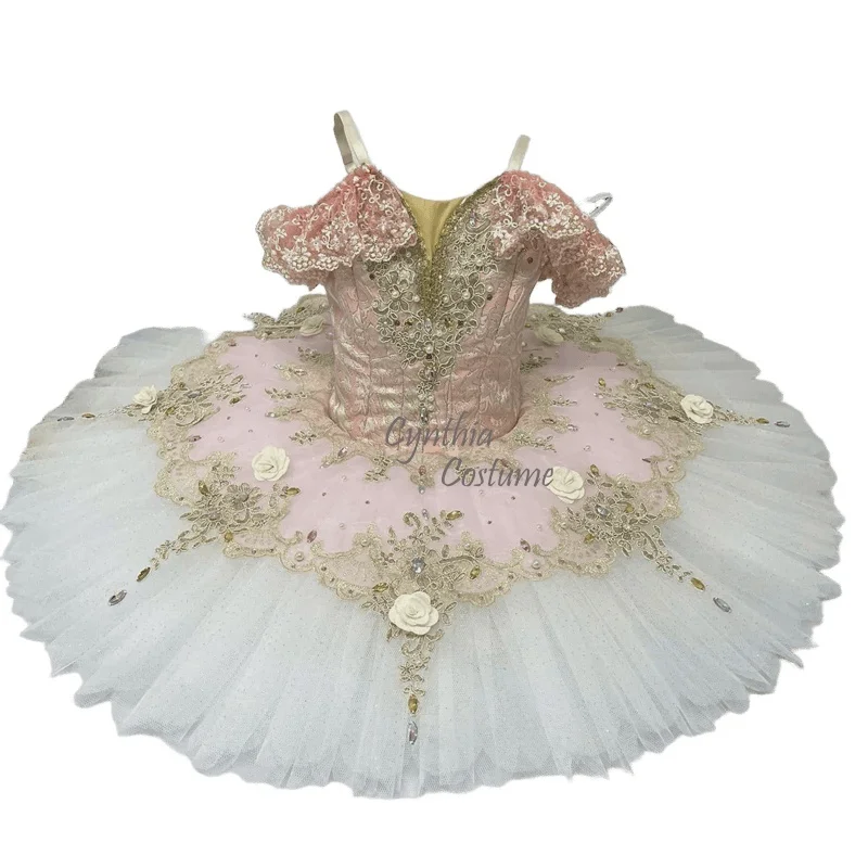 

Профессиональная классическая пачка с крючками для лифа Don Quixote, испанское балетное платье Kitri, балетный розовый танцевальный костюм для девочек