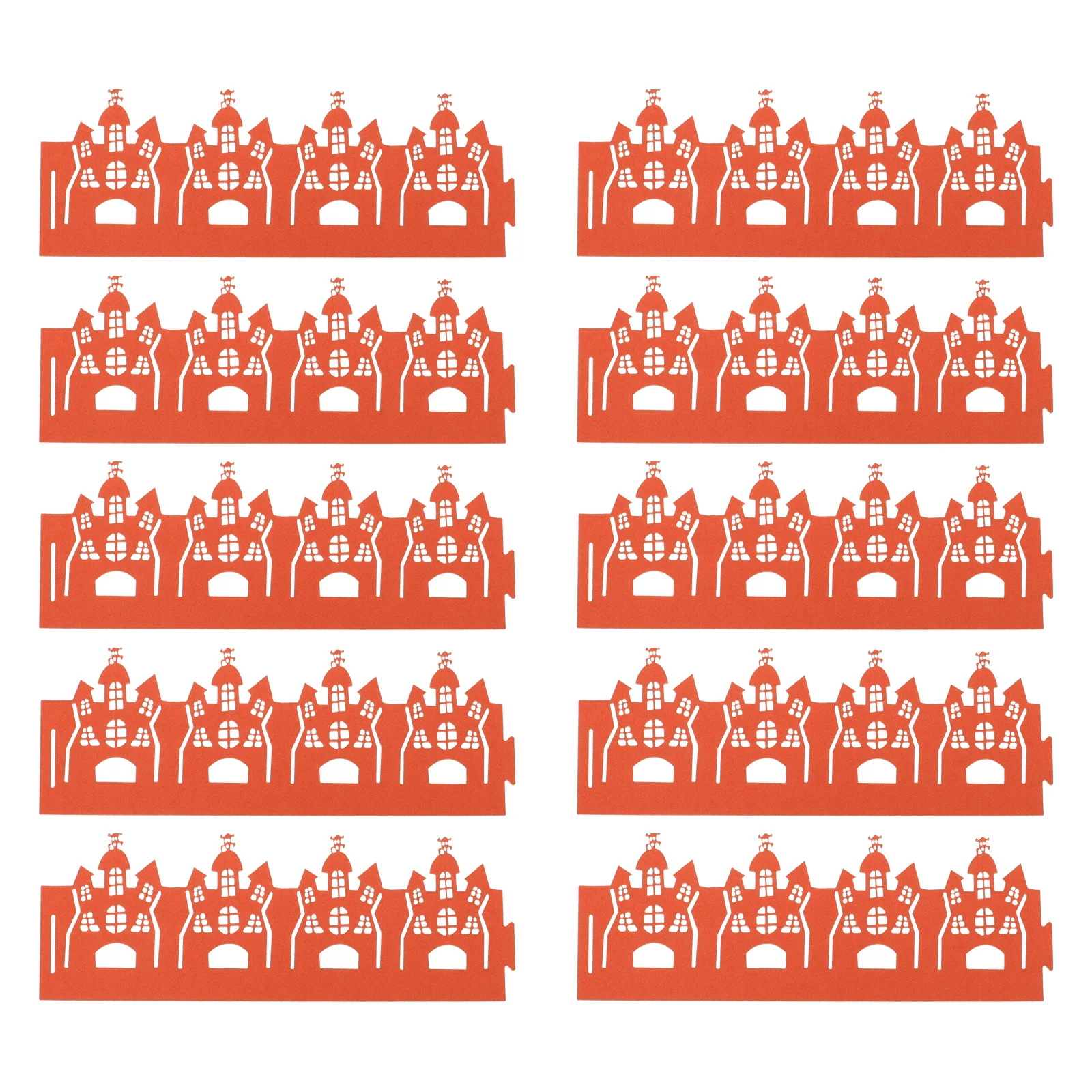 

20Pcs Wraps Castle Hollow Shade Paper Lampshade Covers Creative Light Wrapper Party Banquet Halloween Decoration