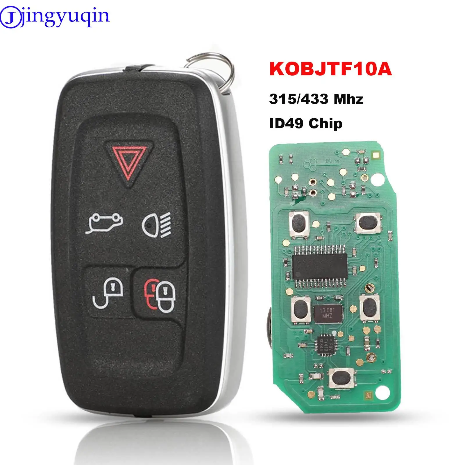 

jingyuqin 315/433Mhz 5B Remote Control Key Fob For Land Rover LR4 Range Rover Evoque Sport KOBJTF10A Original Remote Control Key