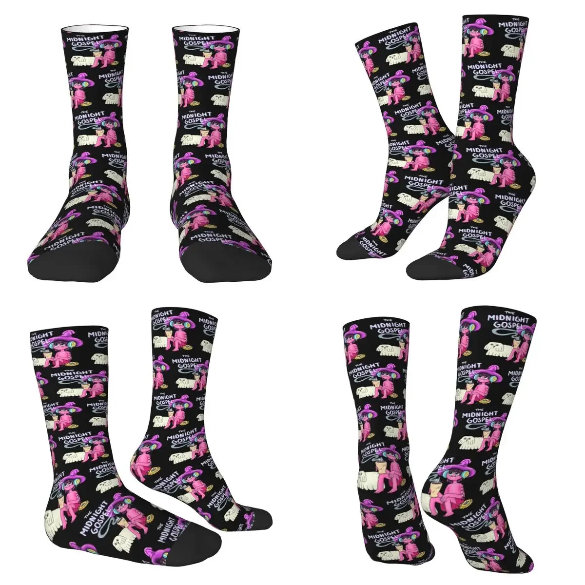 

The Midnight Gospel Socks Harajuku Super Soft Stockings All Season Long Socks for Man Woman Valentine's Day Gifts