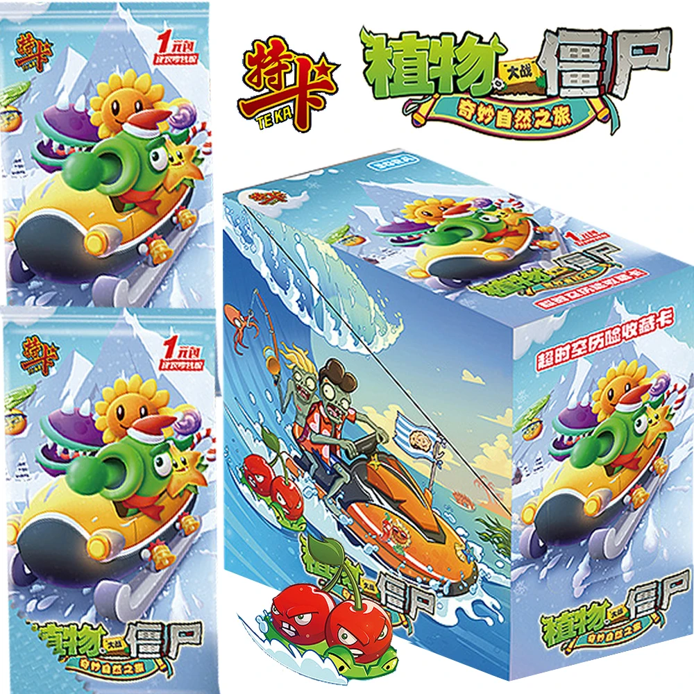 Plants Vs. Zombies Card Collection Classic Nostalgia Puzzle Tower Defense Game Snow Pea Peashooter Thick Card Table Toy Kid Gift