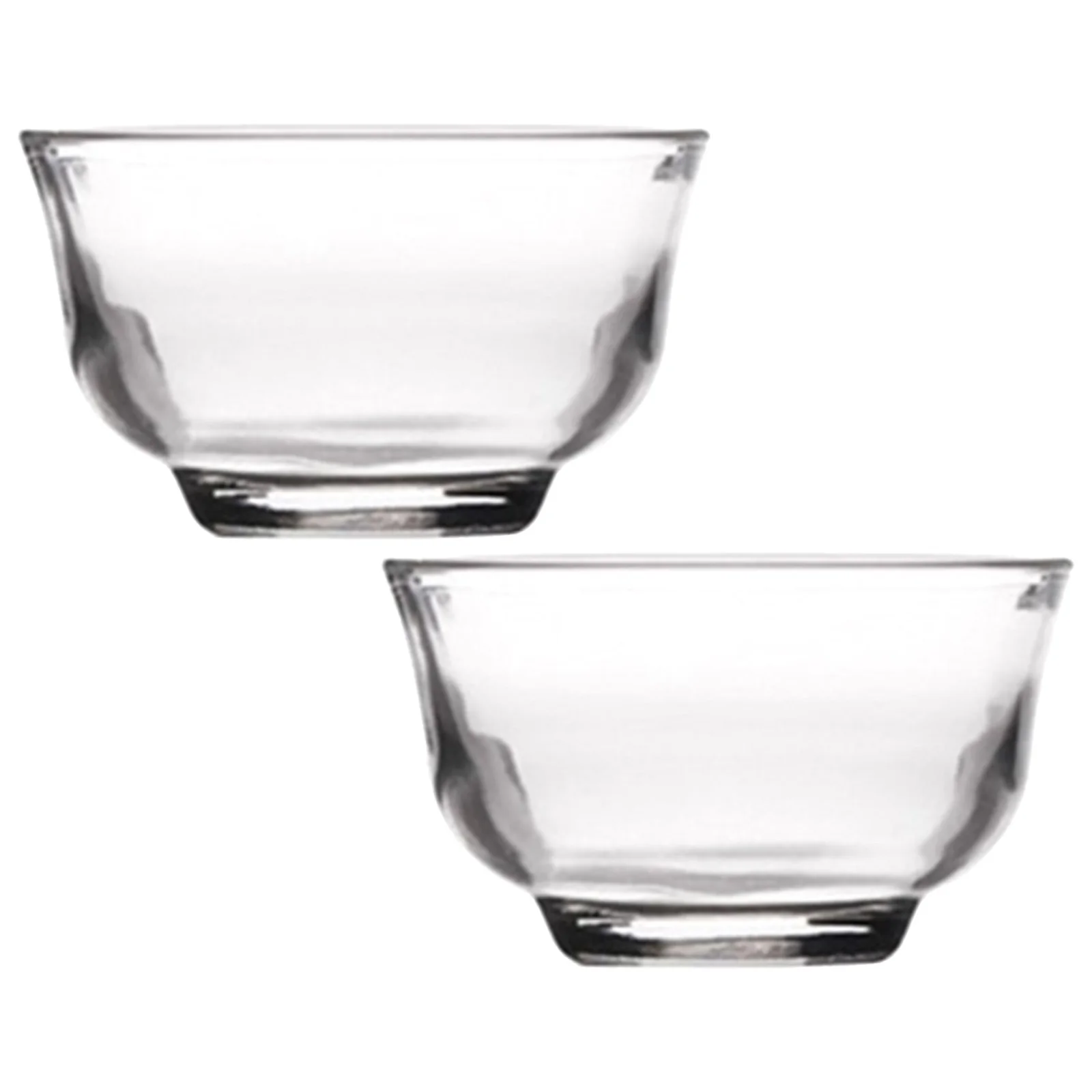 

2Pcs Glass Tea Cups High Borosilicate Transparent Heat Resistant Double Wall Set for Home Office Elegant Drinkware Tea