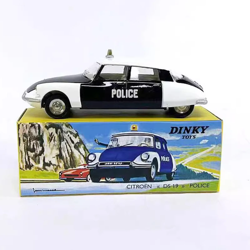 

DINKY TOYS Diecast 1:43 Scale CITROEN DS 19 Police Alloy Simulation Car Model Collection Decoration Boy Gift Toy Static Display