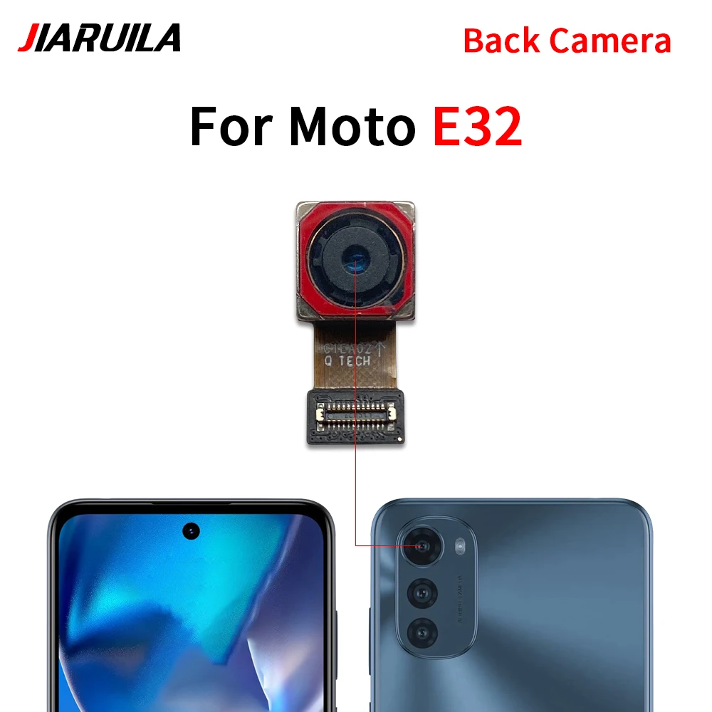 Front Rear Back Camera For Moto Edge 20 Pro 30 20 Lite E13 E22 E32 Main Facing Frontal Camera Module Flex Replacement Parts