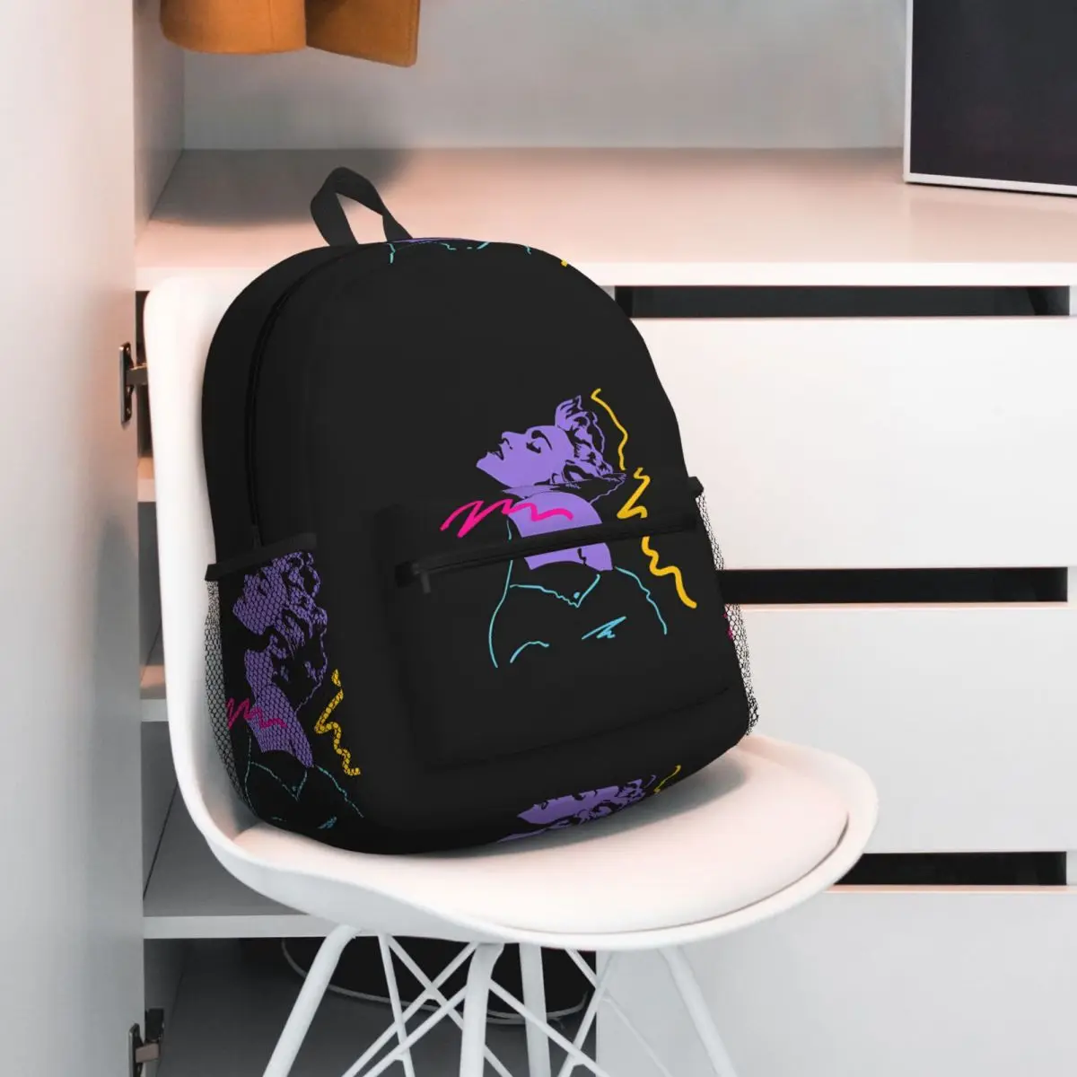 Madonna 80s Retro Style Student Backpack School Bag Hiking Travel Daypack for Men Women Bookbag Shoulder Bags