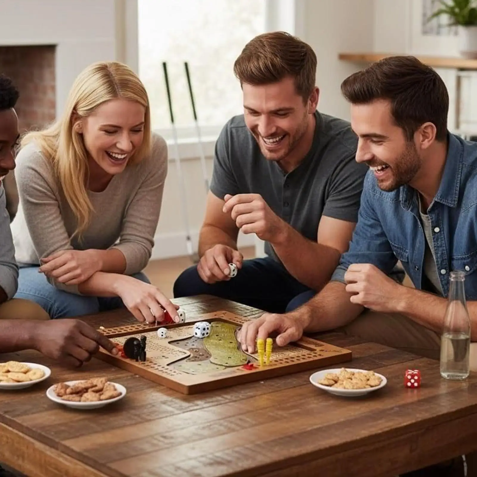 เกมลูกเต๋ากอล์ฟ ของเล่นกอล์ฟไม้ที่ท้าทาย สำหรับ 1-4 ผู้เล่น เหมาะสำหรับผู้ใหญ่และครอบครัว เล่นบนโต๊ะในร่ม เพื่อความบันเทิง