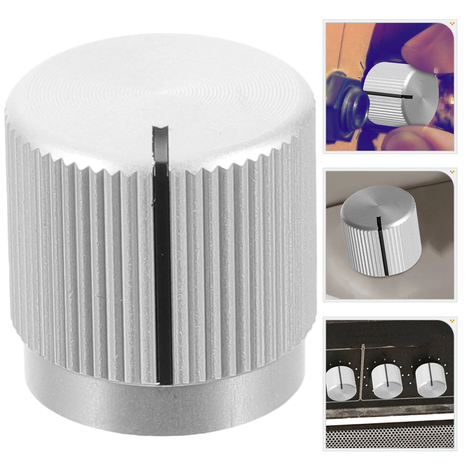 

Knob Cap Snug Fit Volume Tone Control Knobs Caps Aluminum Guitar Replace Preamp Bass for Amplifier and Effect Pedal