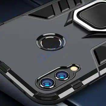 Pro Honor 8X 8 X Pouzdro Armor PC Cover Finger Ring Holder Telefon Cover for Huawei Honor 8X Max Odolný nárazuvzdorný nárazník Shell 6 nejlepší prodej maska pro Honor 8X - №1