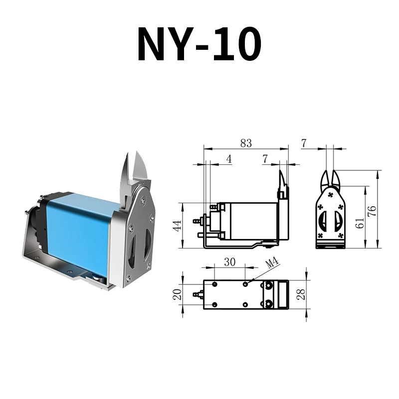 NY-10/15/25 Plastic PU Pneumatic Hose Air Clamp Gripper Scissors Cutter Robotic Pneumatic Scissor