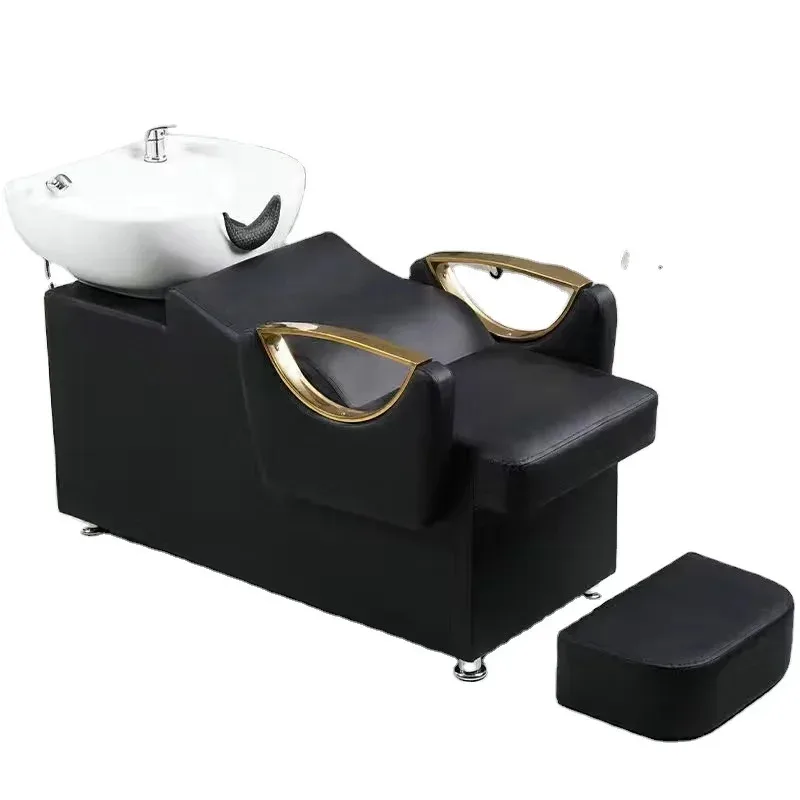 zz Barber shop furniture shampoo sink hair salon wash basin and chair