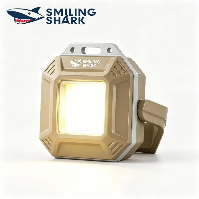 SMILING SHARK COB Keychain Flashlight USB‑C Rechargeable Magnetic Design Portable Work Light Outdoor Emergency Lighting TIP‑067