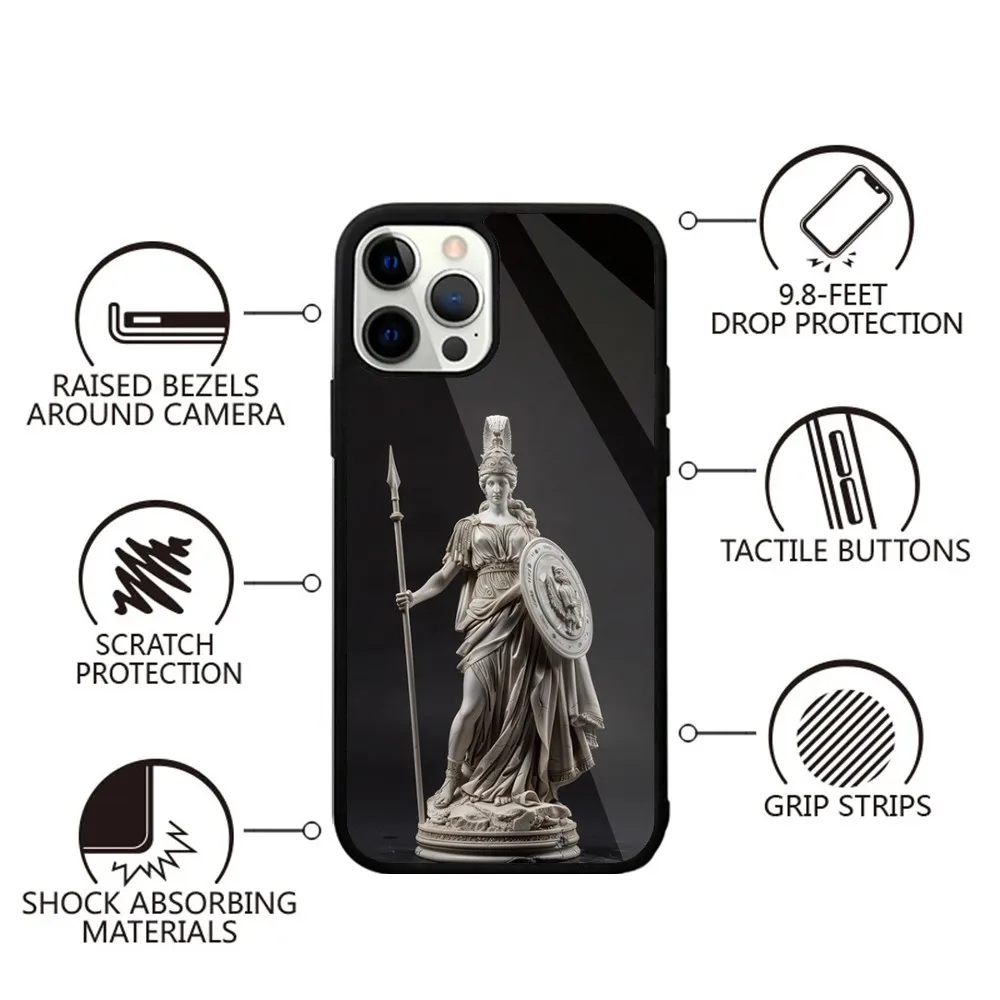 Abstract Greek Mythology Athena Phone Case For iPhone 15,14,13,12,11,Plus,Pro,Max Mini Magsafe Magnetic Wireless Charging image 5