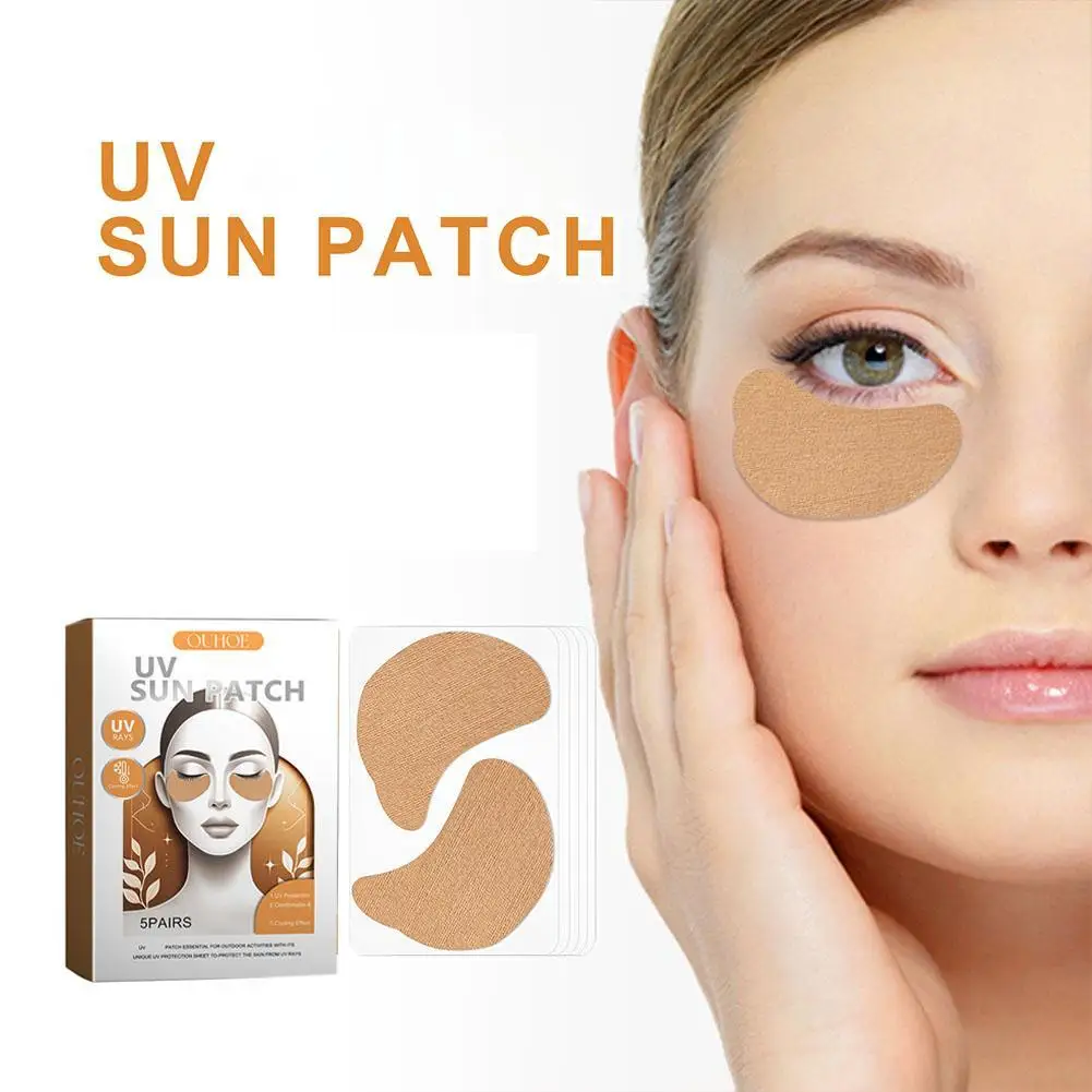 Parche de ojos con corte Uv, parches de Golf, parche facial transpirable hidratante para Golfs, playa, viaje, 5