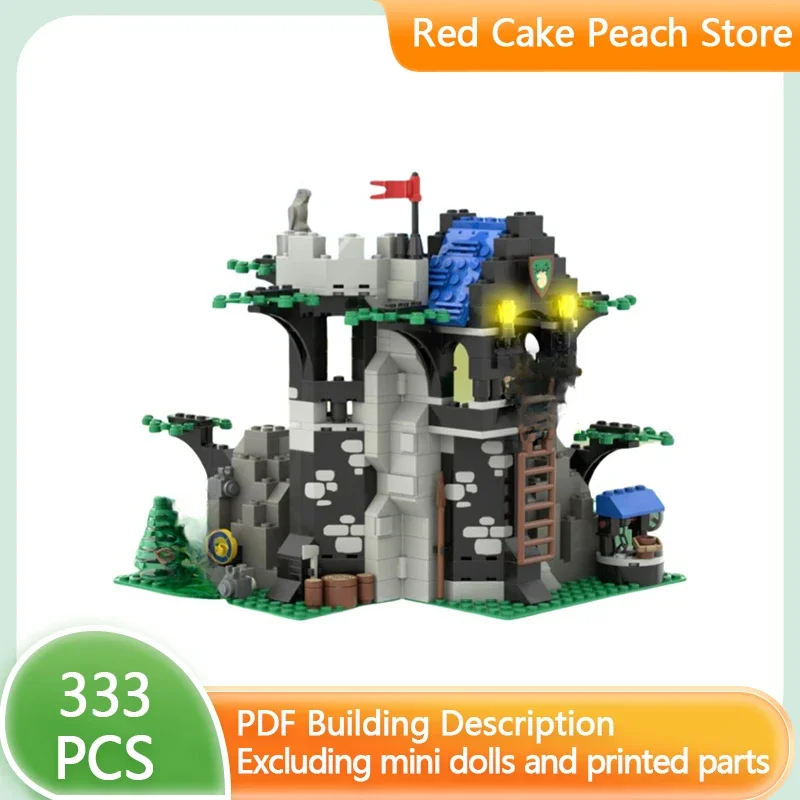 Classical Medieval Castle Model MOC Building Bricks Forestmen's Rest Modular Technology Gift Holiday Assemble Children Toys Suit