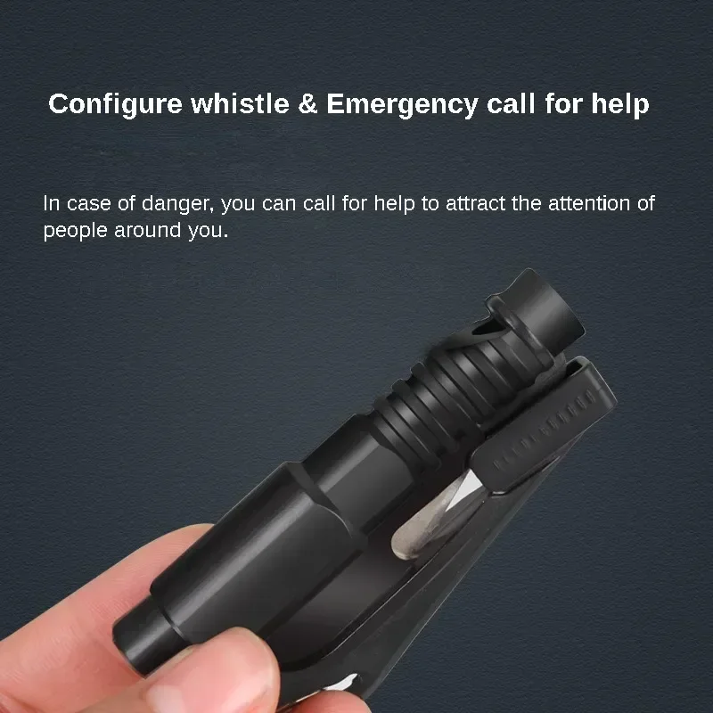Safety Hammer Car Escape Tool 3-in-1 Window Breaker Seat belt Cutter Compact Emergency Hammer Escape Tool for Car Accessories view 2