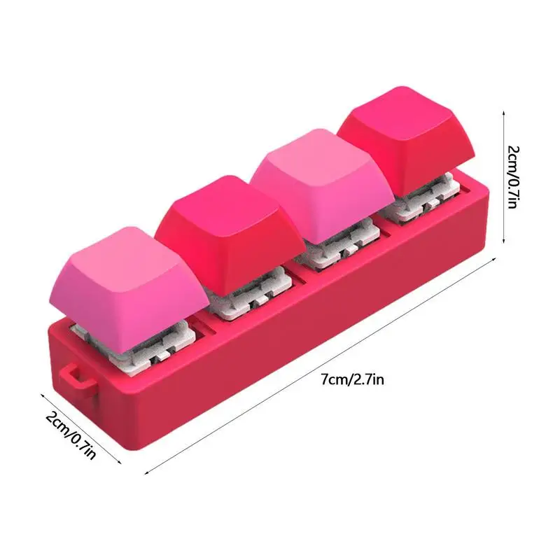 4 مفتاح التبديل تستر لعبة لوحة المفاتيح الميكانيكية التبديل رمح العينات الإجهاد المخلص هدايا الحفلات للأطفال البالغين هدايا عيد الميلاد