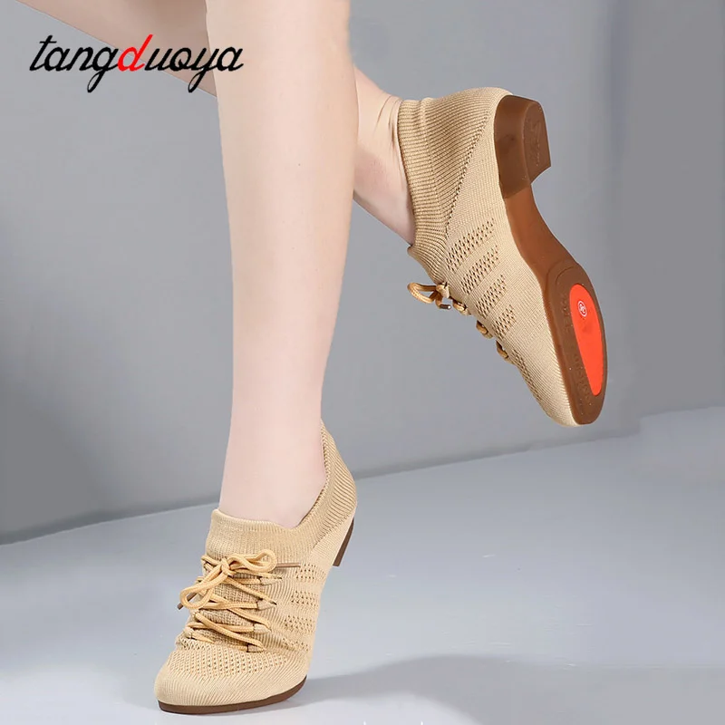 Dance Women Jazz Shoes Salsa Modern Dance Sneakers Teacher Woman Girls Ballroom Dancing Shoes Ladies Sneakers