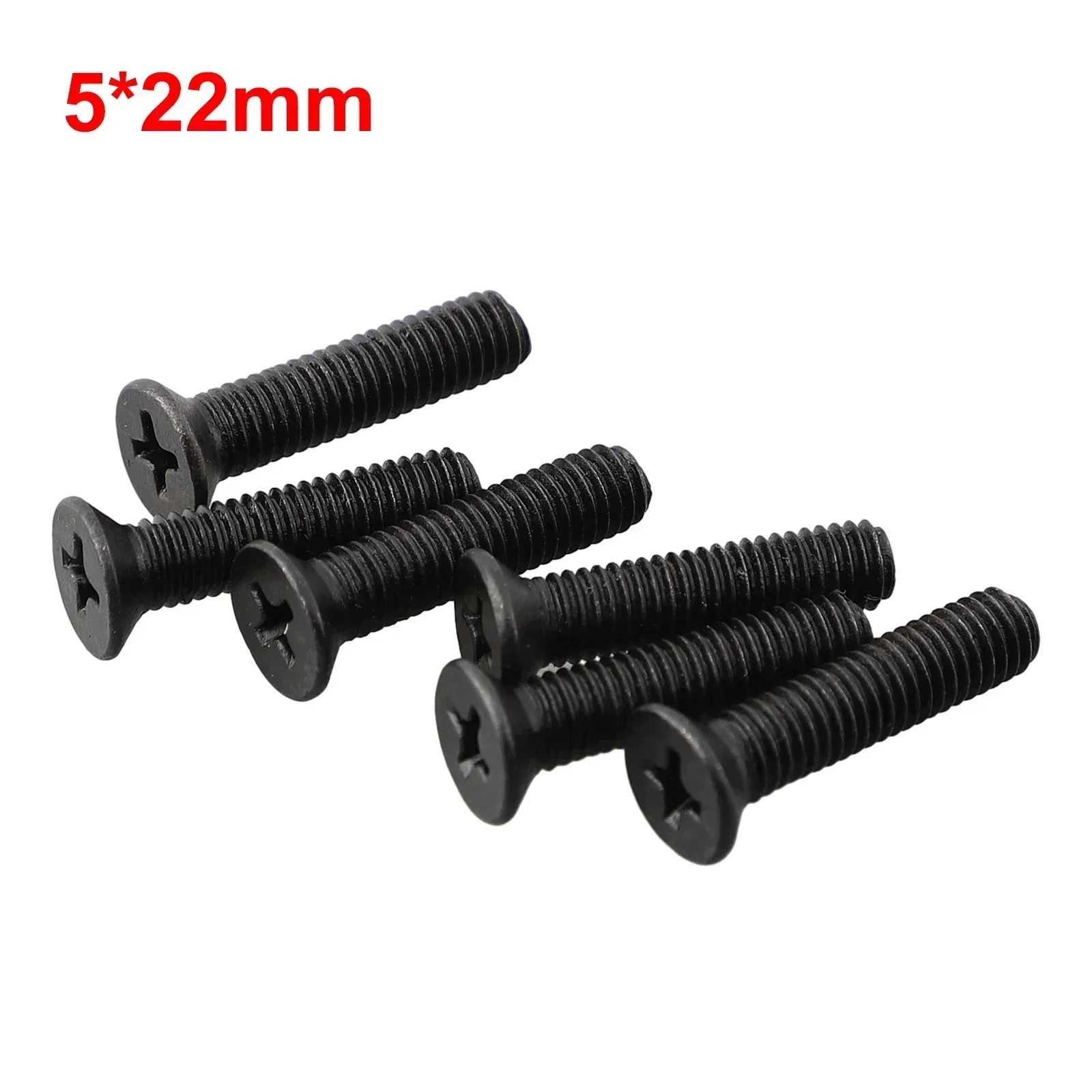 

Винты с плоским потайным шлицем для патронов дрелей 1/2''UNF и 3/8''UNF, 6 шт., крепежные винты M5 20 мм, M6 22 мм, левая резьба