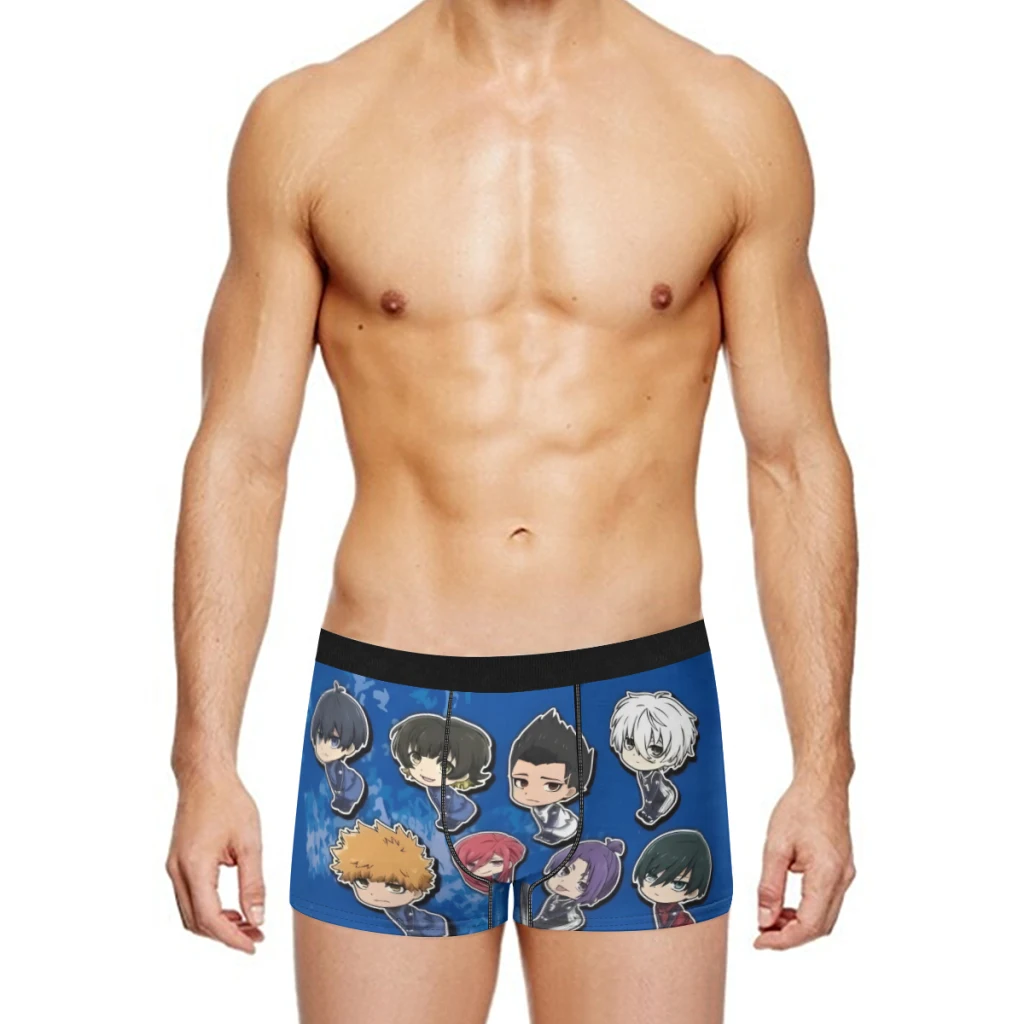 Blue Lock Boxer Men's Panties Underpants Male  Breathable Man Boxershorts Underwear For Men
