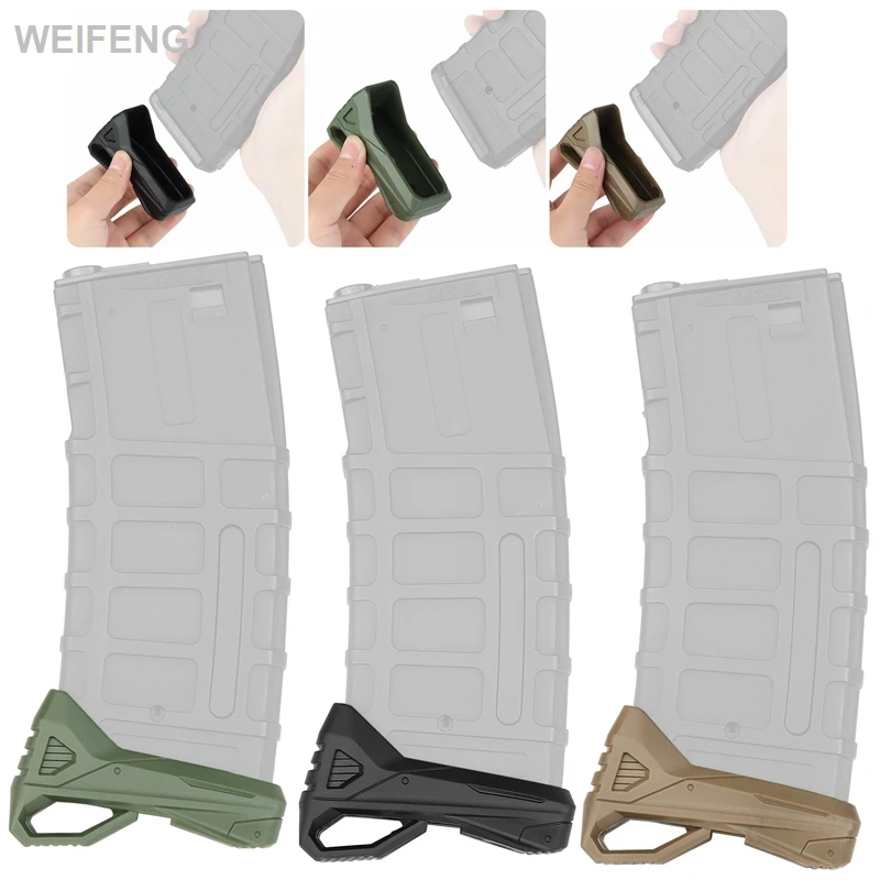 2PCS Tactical M4 Magazine Grip Quick Pull Holster Base Pad Multi-functional Rifle Magazine Extension Shooting Hunting Accessory