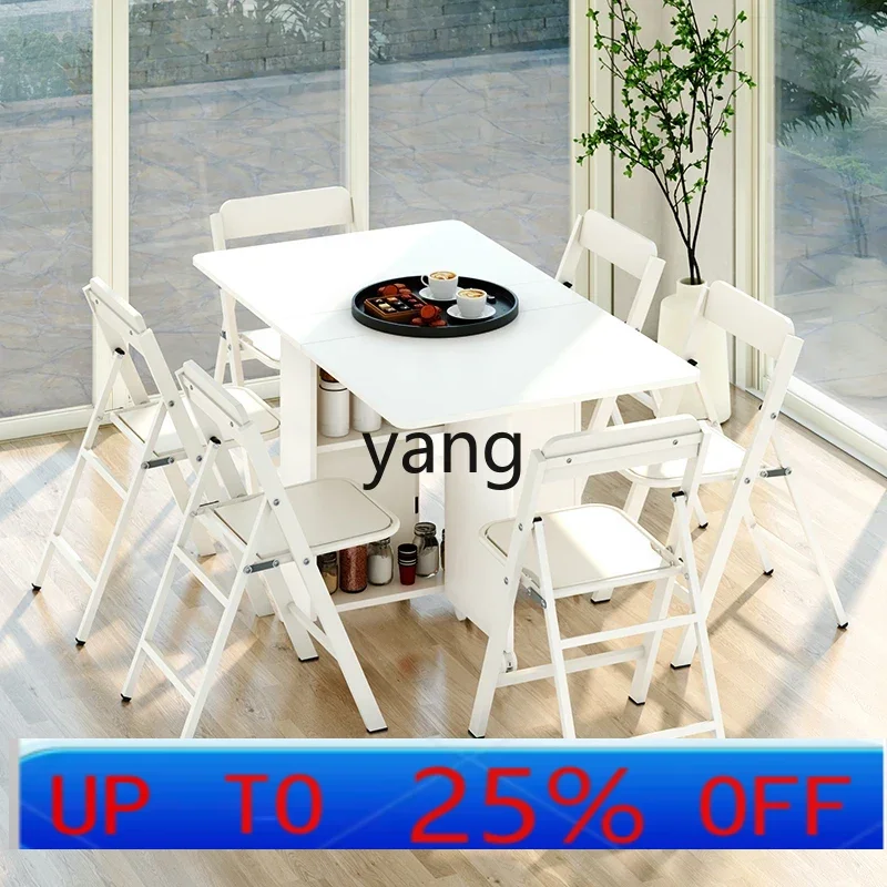 

LMMHome Folding Simple Small Dining Table Kitchen Mobile Chair