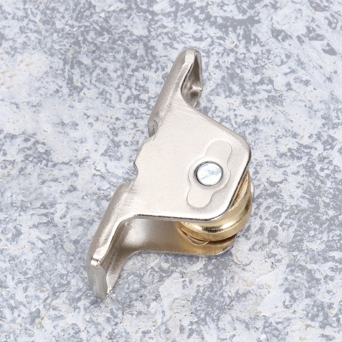 سبيكة الستار السكك الحديدية المسار بكرات 4 قطعة نافذة معدنية وشاح بكرة محامل لشرائح قضيب الباب #4