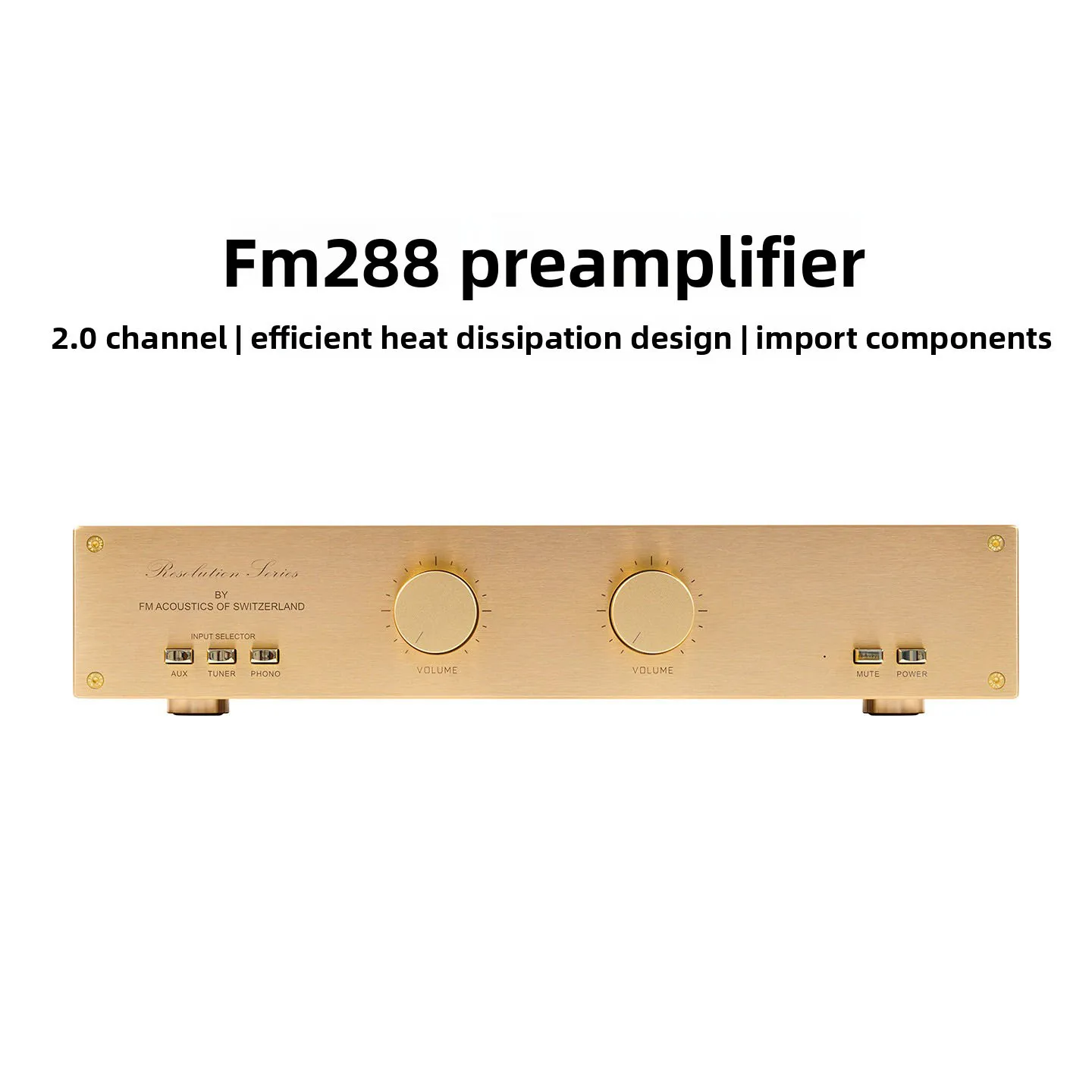 CHN 2027 BRZHIFI FM288 Vacuum Tube Preamplifier, Built‑in Phono Stage For Turntable Home Audio System